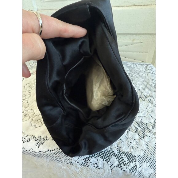 Vintage 60's Morris Moskowitz Satin Envelope Hand Muff Evening Purse - Picture 8 of 16